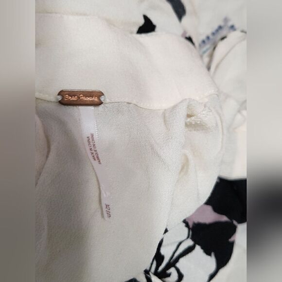 Free People | Ivory Say You Love Me Cutout Long-Sleeve Top - Women size XS - Picture 9 of 10